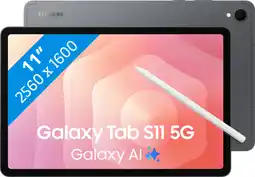 Coolblue Samsung Galaxy Tab S11 11 inch 512GB Wifi + 5G Grijs aanbieding