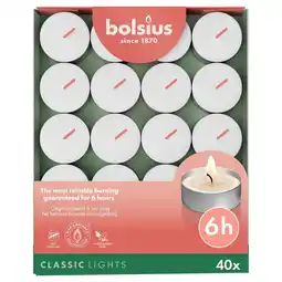Kruidvat Bolsius Classic Lights 6-Uur Waxinelichtjes aanbieding