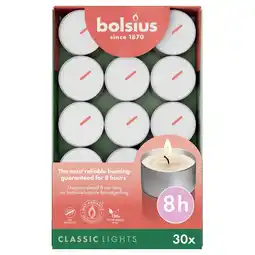 Kruidvat Bolsius Classic Lights 8-Uur Waxinelichtjes aanbieding