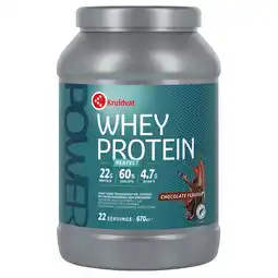 Kruidvat Kruidvat 100% Pure Whey Chocolate Proteïnepoeder aanbieding