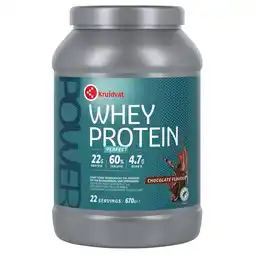 Kruidvat Kruidvat 100% Pure Whey Chocolate Proteïnepoeder aanbieding