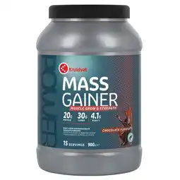 Kruidvat Kruidvat Mass Gainer Protein & Carbs Chocolade Poeder aanbieding