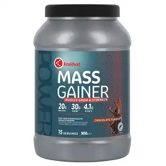 Kruidvat Kruidvat Mass Gainer Protein & Carbs Chocolade Poeder aanbieding