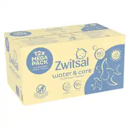 Kruidvat Zwitsal Water & Care Babydoekjes aanbieding