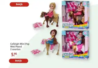 Bruna Calleigh Mini Pop Met Paard 2 soorten aanbieding