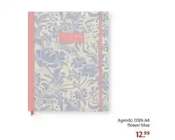 Bruna Agenda 2026 A4 flower blue aanbieding