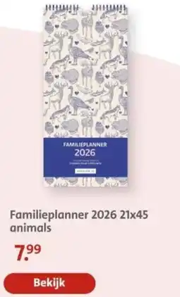 Bruna Familieplanner 2026 animals aanbieding