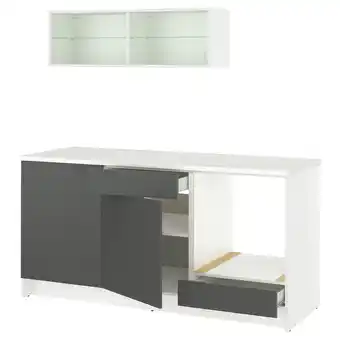 IKEA Knoxhult Keuken, donkergrijs, 180x61x220 cm aanbieding