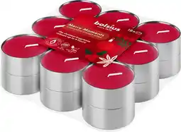 Intratuin Bolsius geurtheelicht True Glow Merry Moment rood 18 stuks D 4 H 1,5 cm aanbieding