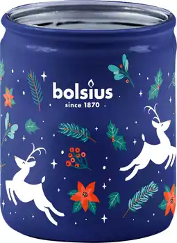 Intratuin Bolsius geurkaars True Glow Xmas vanilla wit 23 uur D 8,2 H 6,8 cm aanbieding