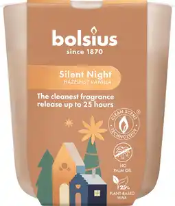 Intratuin Bolsius geurkaars True Glow Silent Night beige 25 uur D 8,1 H 7,4 cm aanbieding
