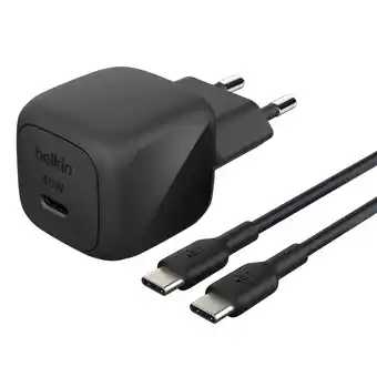 MediaMarkt Belkin 45w Usb‑c Snellader Met Pps – Zwart aanbieding