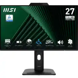 MediaMarkt MSI Pro Mp272pmg - 27 Inch 1920 X 1080 (full Hd) Ips-paneel In Hoogte Verstelbaar aanbieding