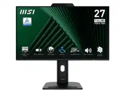 MediaMarkt MSI Pro Mp272pmg - 27 Inch 1920 X 1080 (full Hd) Ips-paneel In Hoogte Verstelbaar aanbieding