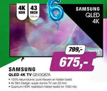 EP Samsung Qled 4K TV aanbieding