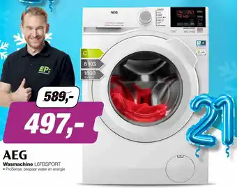 EP AEG Wasmachine L6FBSPORT aanbieding