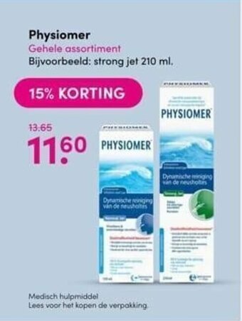 DA Physiomer aanbieding