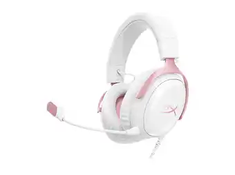 MediaMarkt Hyperx Cloud Iii - Gaming Headset Wit/roze Headset Wit Roze aanbieding