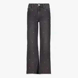 Scapino Twoday meisjes jeans met studs zwart aanbieding