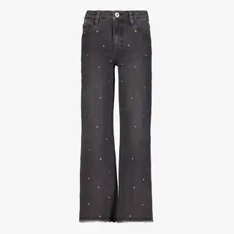 Scapino Twoday meisjes jeans met studs zwart aanbieding