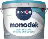 Praxis Histor Monodek Muurverf - Mat - RAL 9010 - 10L aanbieding