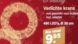 Van Cranenbroek O'malley Verlichte krans aanbieding