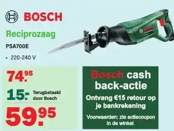 Van Cranenbroek BOSCH Reciprozaag PSA700E aanbieding