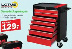 Van Cranenbroek Lotus Gereedschapswagen aanbieding