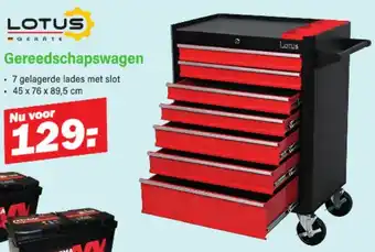 Van Cranenbroek Lotus Gereedschapswagen aanbieding