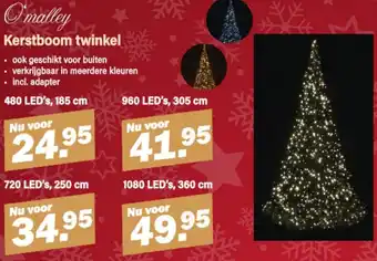 Van Cranenbroek O'malley Kerstboom twinkel aanbieding