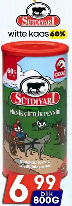 Özbaktat Supermarkt Sütdi̇yari witte kaas 60% aanbieding