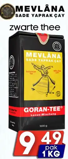 Özbaktat Supermarkt Mevlana sade yaprak çay zwarte thee aanbieding