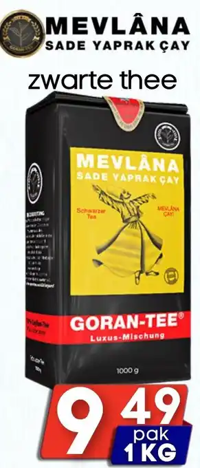 Özbaktat Supermarkt Mevlana sade yaprak çay zwarte thee aanbieding