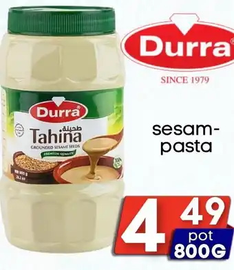 Özbaktat Supermarkt Durra sesampasta aanbieding