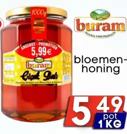 Özbaktat Supermarkt Buram bloemenhoning aanbieding