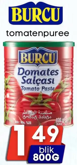 Özbaktat Supermarkt Burcu tomatenpuree aanbieding