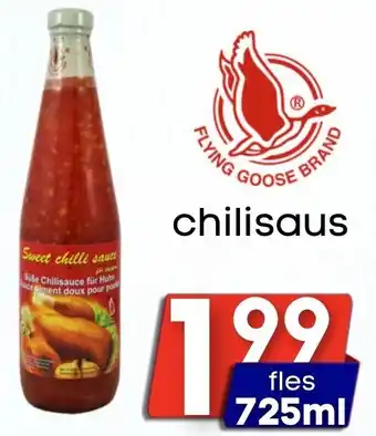 Özbaktat Supermarkt Flying goose brand chilisaus aanbieding