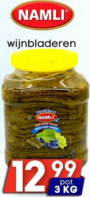 Özbaktat Supermarkt Namli wijnbladeren aanbieding