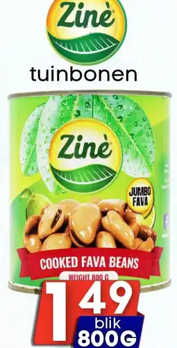 Özbaktat Supermarkt Zinè tuinbonen aanbieding