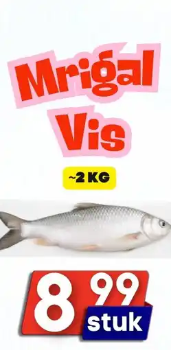 Özbaktat Supermarkt Mrigal Vis aanbieding