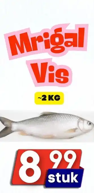 Özbaktat Supermarkt Mrigal Vis aanbieding
