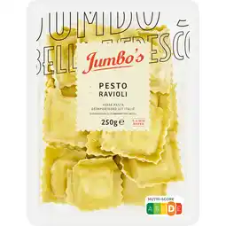 Jumbo Jumbo's Ravioli met Pesto 250 g aanbieding