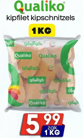 Özbaktat Supermarkt Qualiko kipfilet kipschnitzels aanbieding