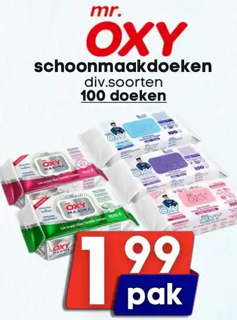 Özbaktat Supermarkt Mr. Oxy schoonmaakdoeken aanbieding