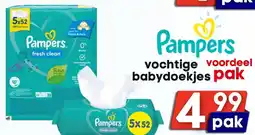 Özbaktat Supermarkt Pampers vochtige babydoekjes voordeel pak aanbieding