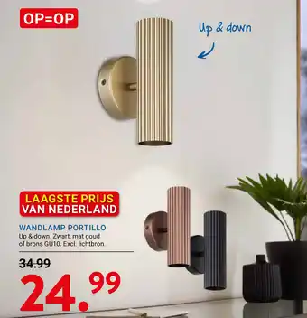 Kluswijs Wandlamp portillo aanbieding