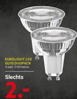 Kluswijs Eurolight LED GU10 duopack aanbieding