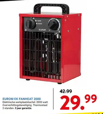 Kluswijs Eurom ek fanheat 2000 aanbieding