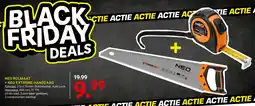 Kluswijs Neo rolmaat + neo extreme handzaag aanbieding