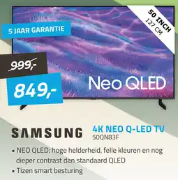 Obbink Samsung 4K NEO Q-LED TV 50QN83F aanbieding